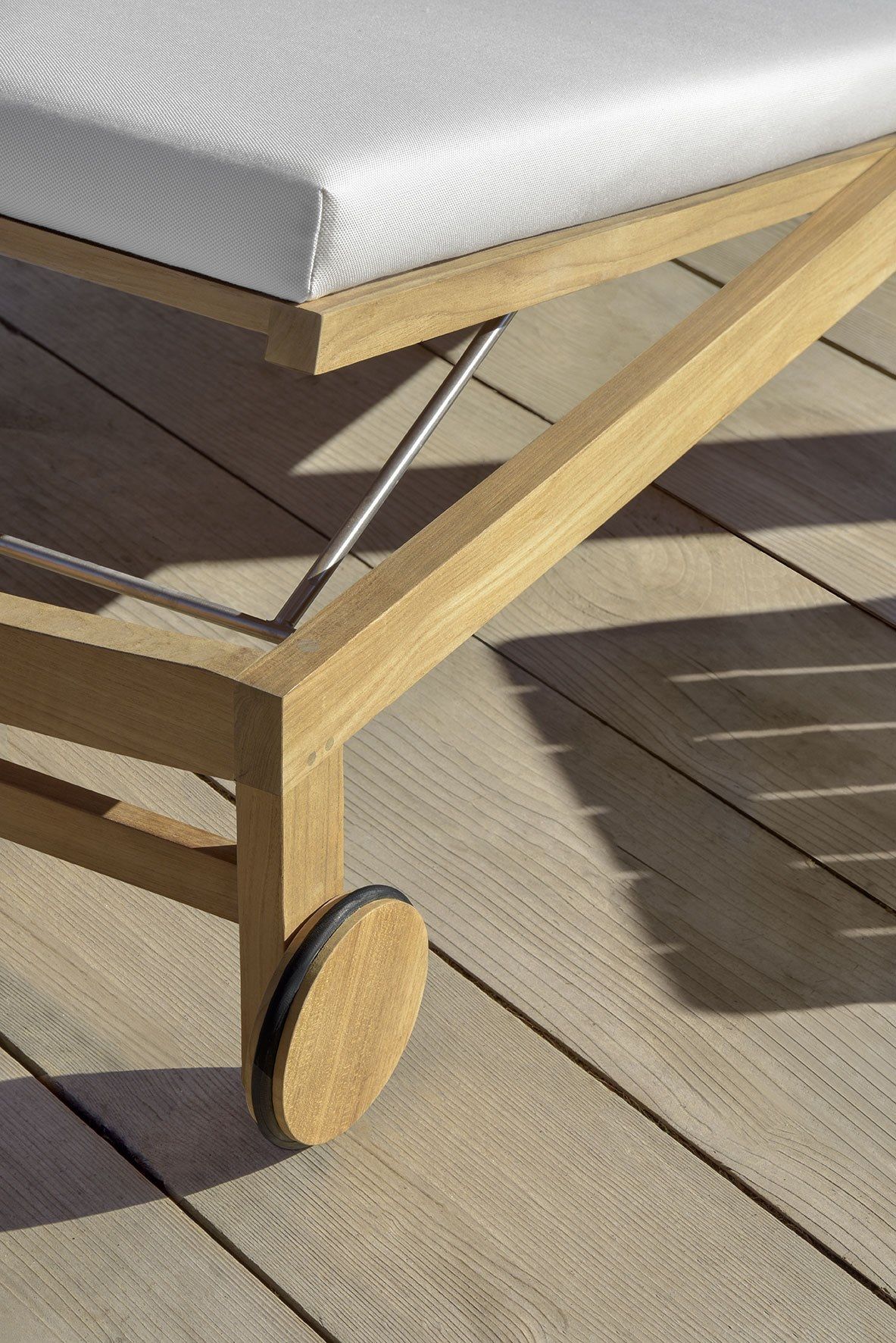 Лежак для сада с колесами Ethimo песок ARCH-00058138 - Вид №2