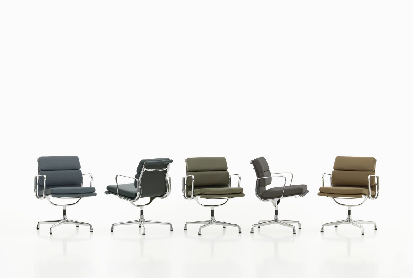 Кожаный стул с подлокотниками VITRA Eames Soft Pad Group ARCH-00088842 - Вид №5