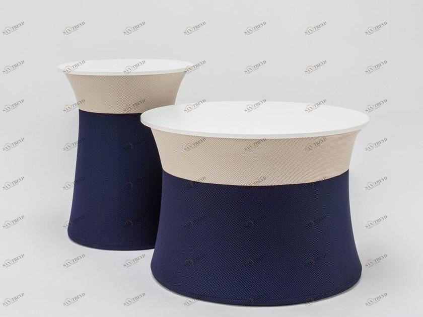 MDD Низкий круглый тканевый журнальный столик для гостиной Mesh sun-id-1406556