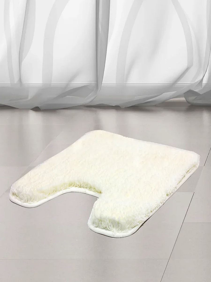 93825874 Коврик для туалета 55х55см белый Тиволи STLM-0580052 BATH PLUS
