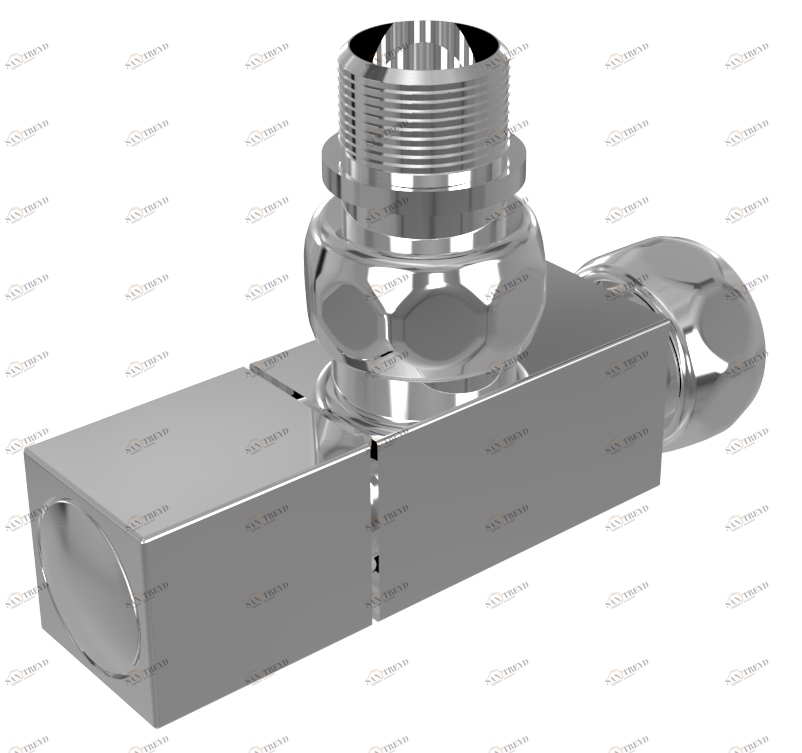 4620768885464  Вентиль угл квадратный MRV-S 3/4 х1/2 г/ш RAL 9005 глянец TERMINUS 