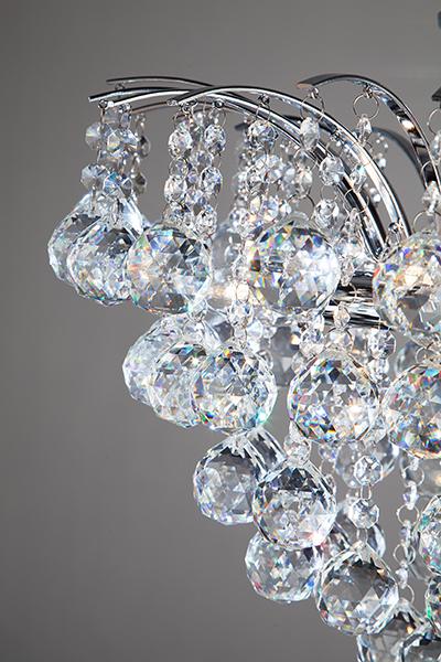 Потолочная люстра Eurosvet Ostiniya 3299/6 хром/прозрачный хрусталь Strotskis EUROSVET ДИЗАЙНЕРСКИЕ, OSTINIYA 183985 Хром  - Вид №1