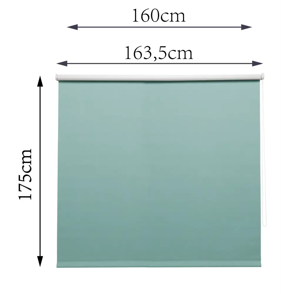 Штора рулонная блэкаут Inspire Santos 160x175 см бирюзовая Celadon 2 82688291 STLM-2058864 - Вид №8