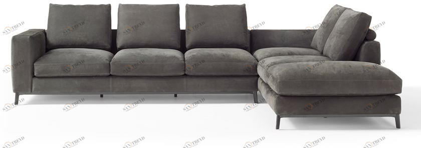 AMURA Угловой диван в ткани Dorsey Am023.031+052