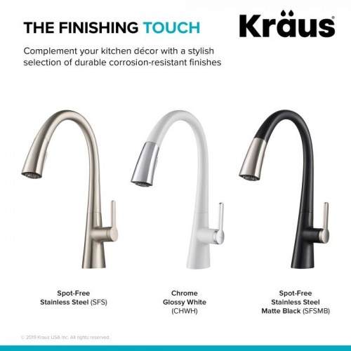 Кухонные смесители Nolen KPF-1673SFSMB латунь krausru  - Вид №3