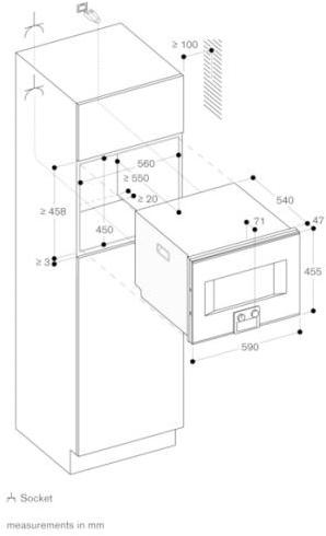 Gaggenau Комбинированная стеклянная печь Serie 400 Bs455111 - Вид №2