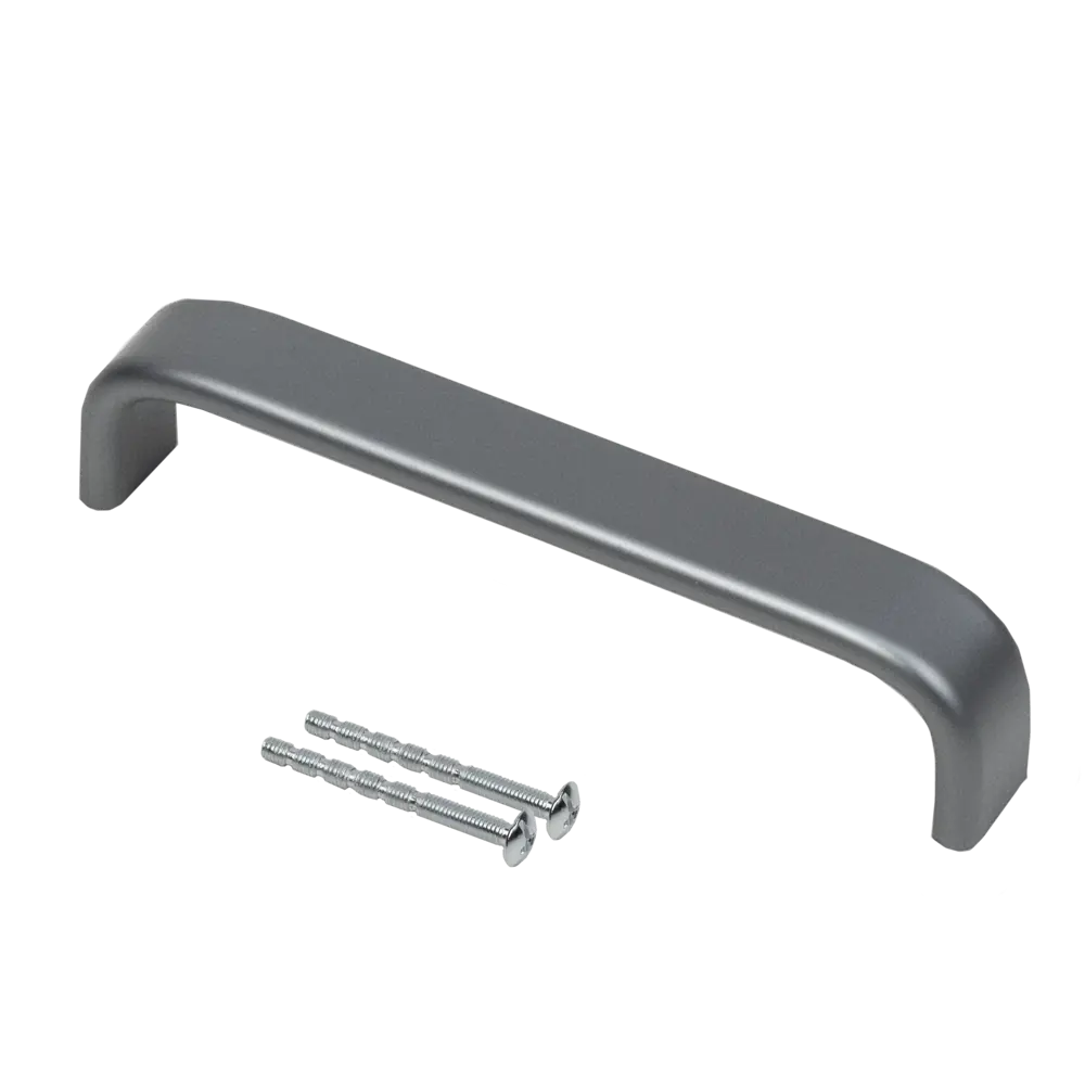 Мебельная ручка-скоба UA340-96 96 мм графит 87684391 STLM-2087169 AKS  - Вид №3