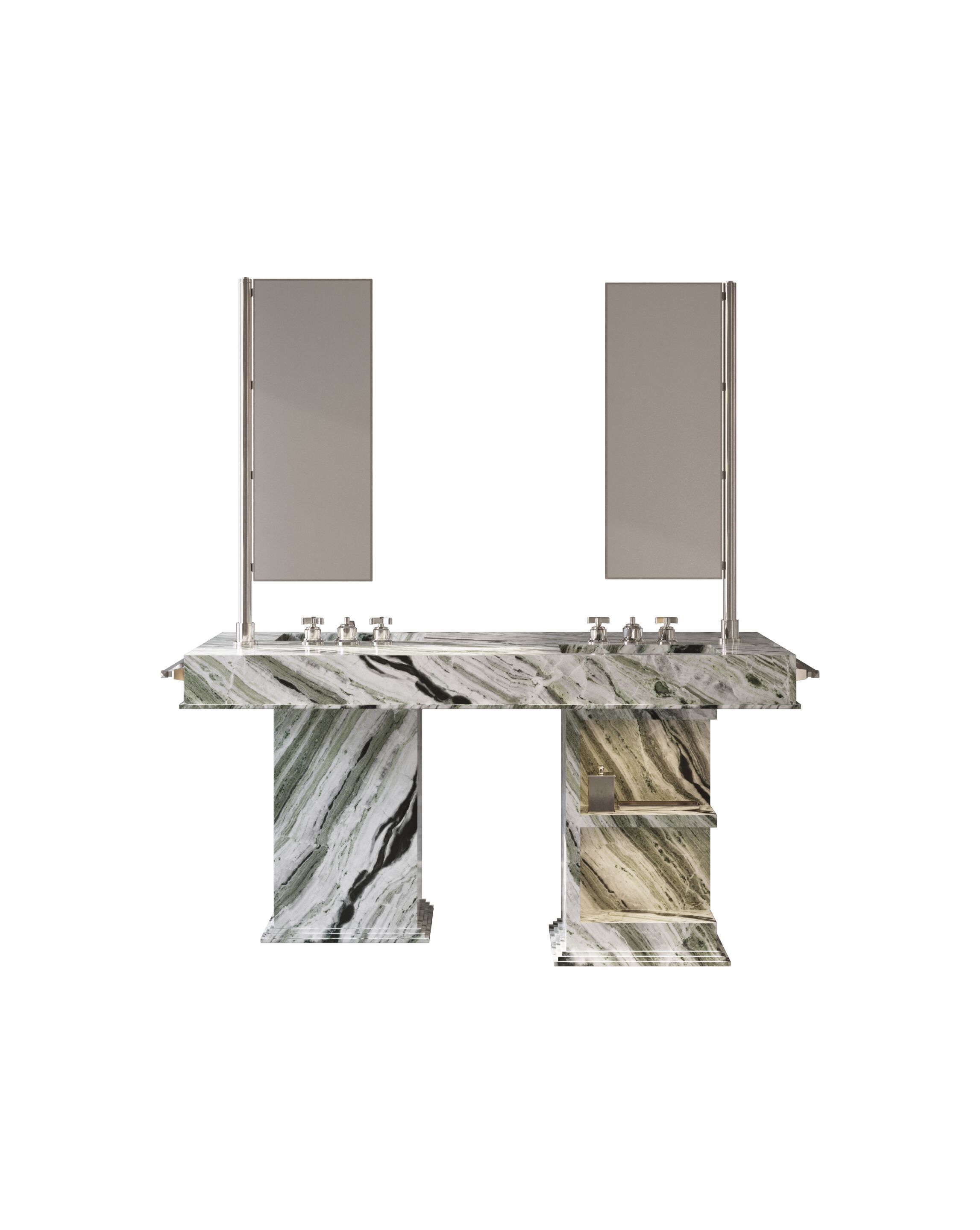 Двойной умывальник со встроенным умывальником Devon&Devon MY LOVE WATER VANITY MASTER ARCH-00107085 - Вид №1