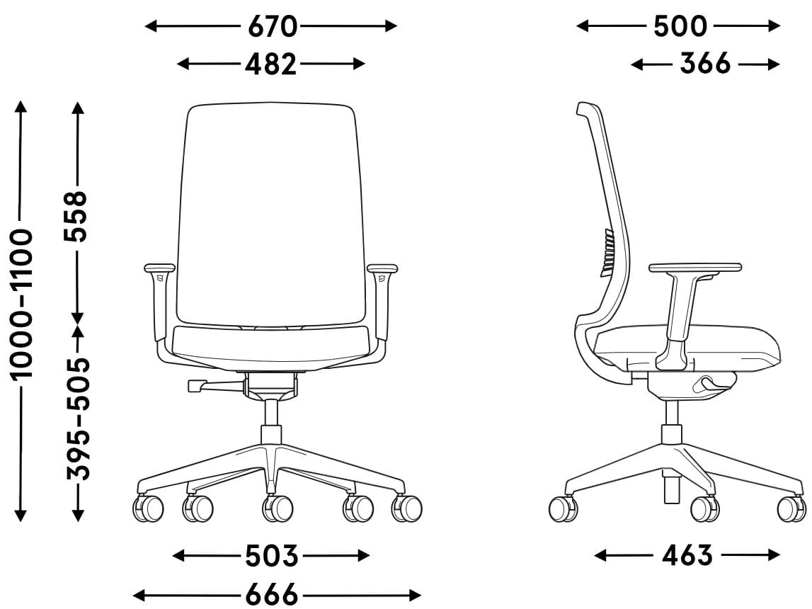 Эргономичное кресло с откидывающейся спинкой MDD APEX ARCH-00004656 - Вид №3