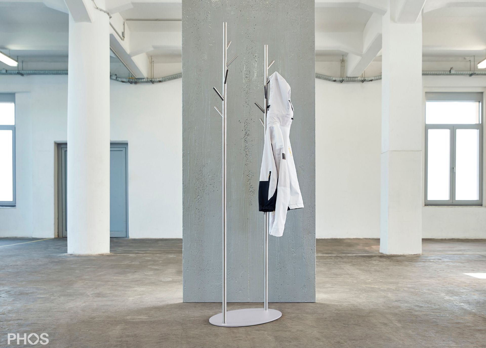 GSTR-D-BPW Вешалка для одежды ramus duo, основание: белый PHOS  - Вид №1