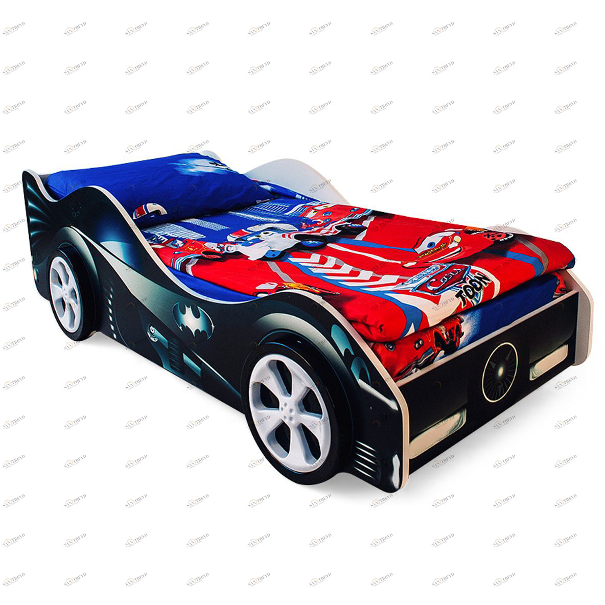Детская кровать-машина "Бэтмобиль" БЕЛЬМАРКО  326753 Черный Santreyd 