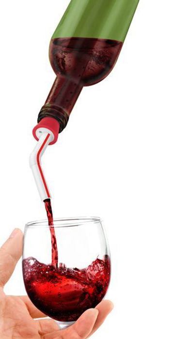 Дозатор для вина 10 см красный Bendy FRED&FRIENDS ДИЗАЙНЕРСКИЕ 00-3871432 Красный  - Вид №7