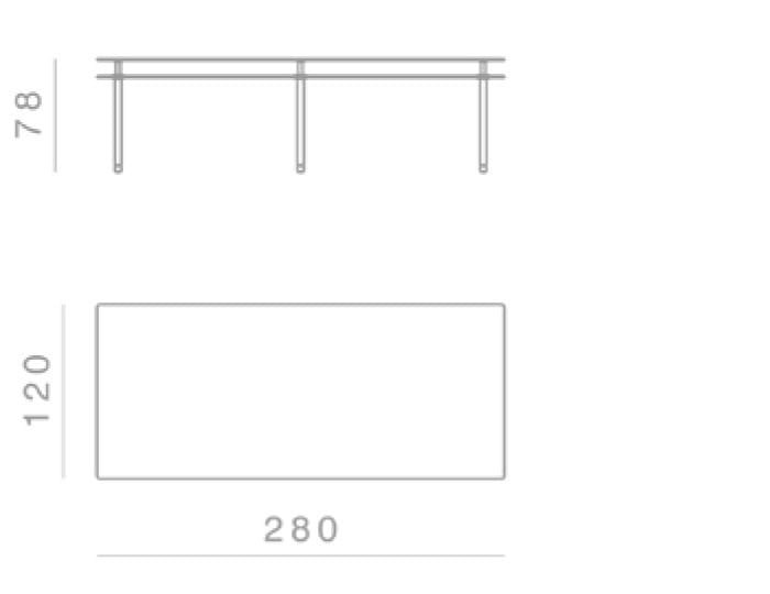 Прямоугольный мраморный стол GHIDINI1961 Ножки ARCH-00097529 - Вид №11