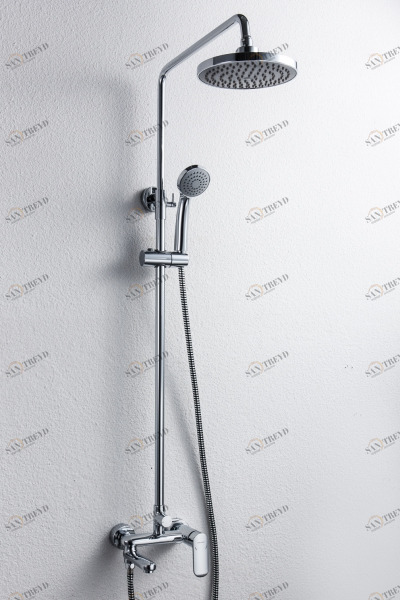 Душевая колонна со смесителем для ванны c поворотным изливом OPAL R OPAL F6125183CP-A2-RUS bravat