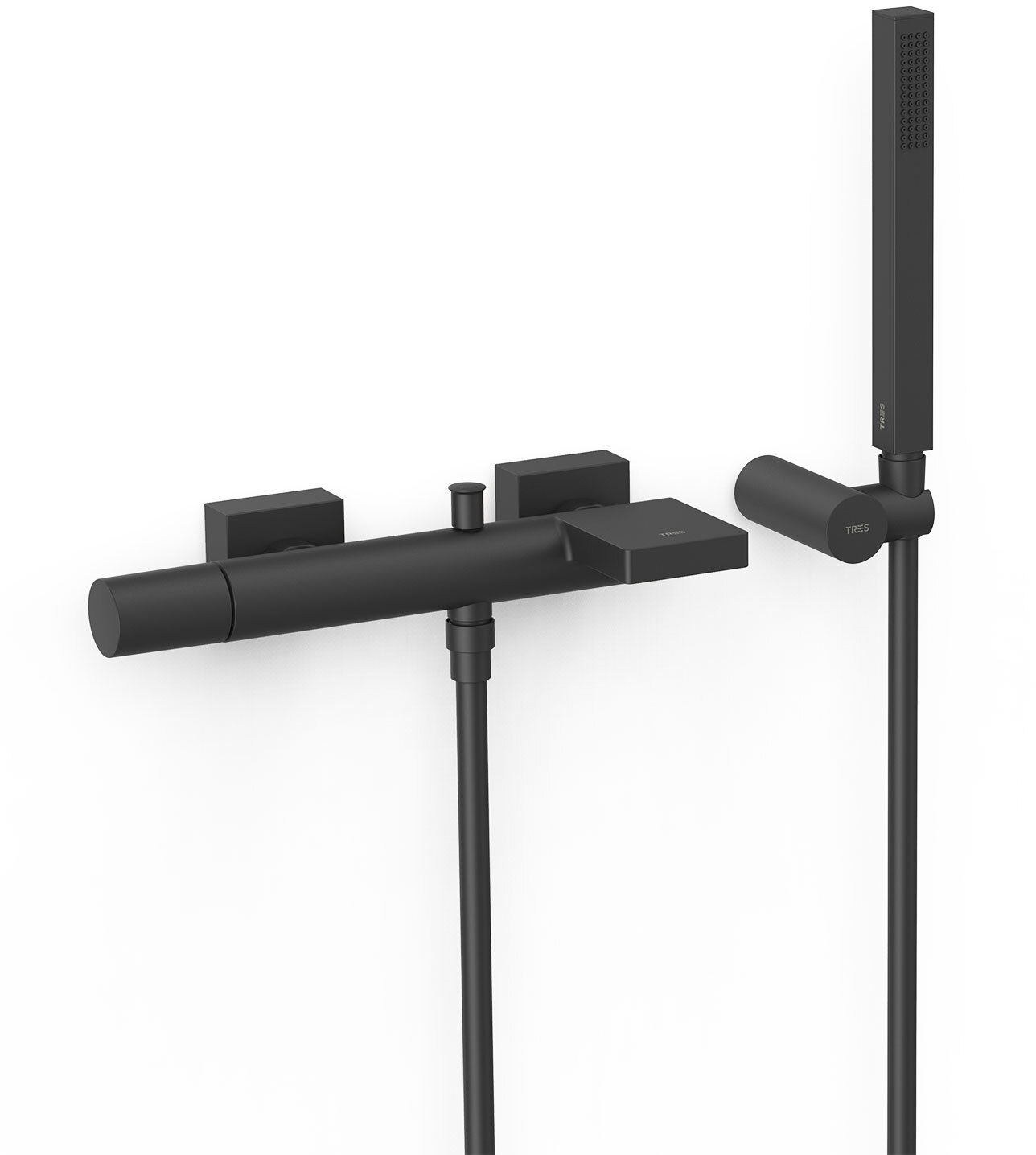 PROJECT-Настенный смеситель TRES с одной ручкой для ванны и душа-21117001NM TRES