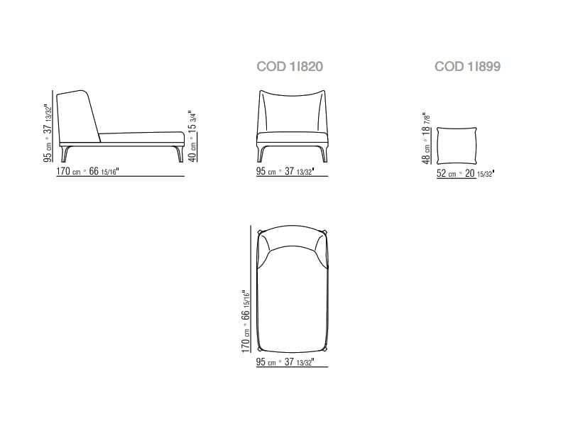 Кушетка Flexform ARCH-00040082 - Вид №2