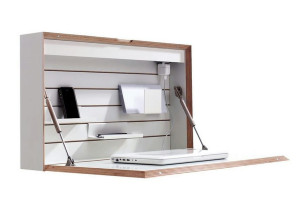 Деревянный письменный стол для ПК с откидными дверцами