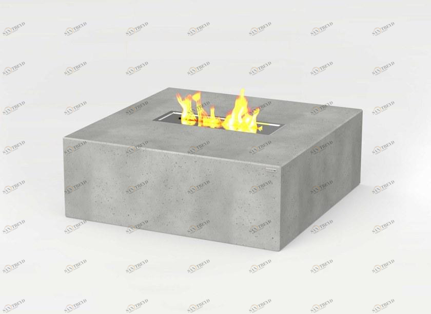 CO33 Бетонный садовый столик с каминной топкой Tabula B4.lf