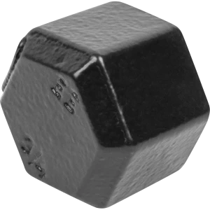 Заглушка квадратная d25 мм, цвет черный