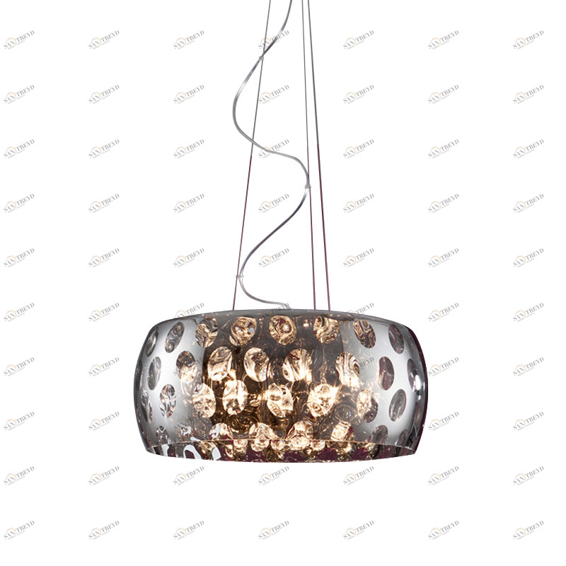 Подвесной светильник Milos 6 от Delight Collection коричневая P0316-06X DELIGHT COLLECTION ДИЗАЙНЕРСКИЕ 243622 Хром 