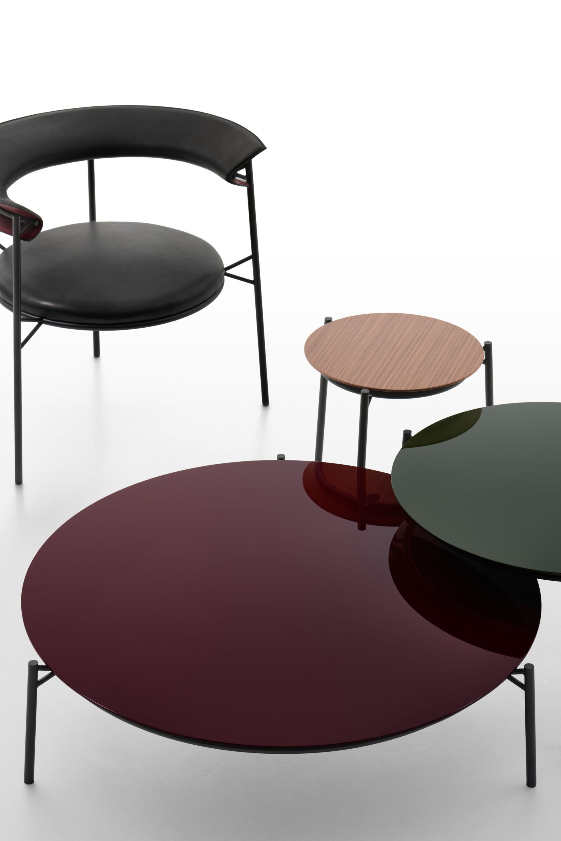 Круглый журнальный столик MDF Italia CANTLE LOW TABLE ARCH-00050083 - Вид №3