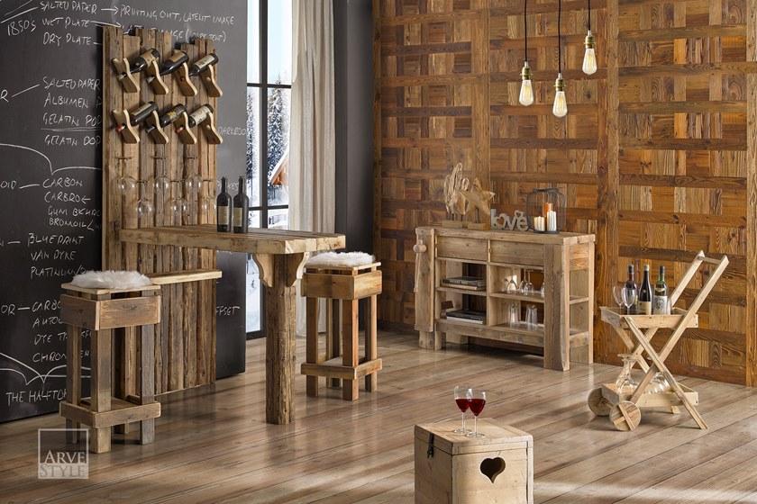 Arvestyle Настенный держатель для бутылок из дерева Leone As-1908 - Вид №1