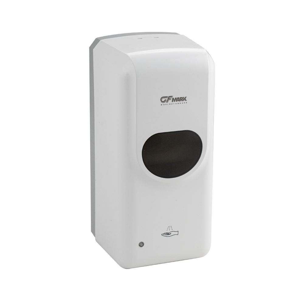 GFmark - Дозатор сенсорный, ДЕЗИНФЕКЦИЯ, белый, пластик АБС, 1000 мл, код: 634 