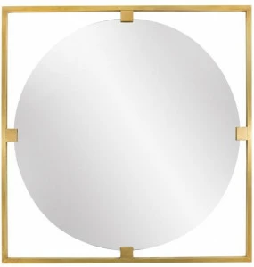 Il Bronzetto Круглое зеркало из латуни с рамкой Timeless Urb 50
