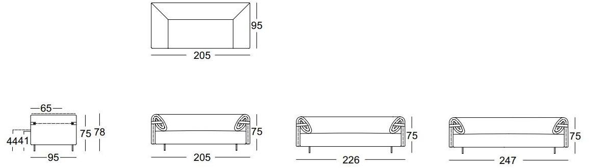 Rolf Benz Диван из ткани sun-id-1434343 - Вид №3