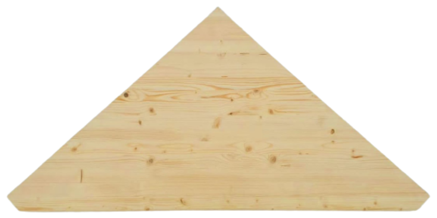 83850957 Ступень треугольная сращенная хвоя сорт АВ 40х900х900 мм STLM-0044967 Santreyd 