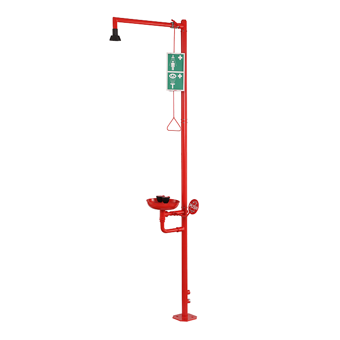 92230 Нержавеющая душевая стойка с глазным душем, отдельно стоящая SANELA 