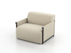 Тканевое кресло с подлокотниками