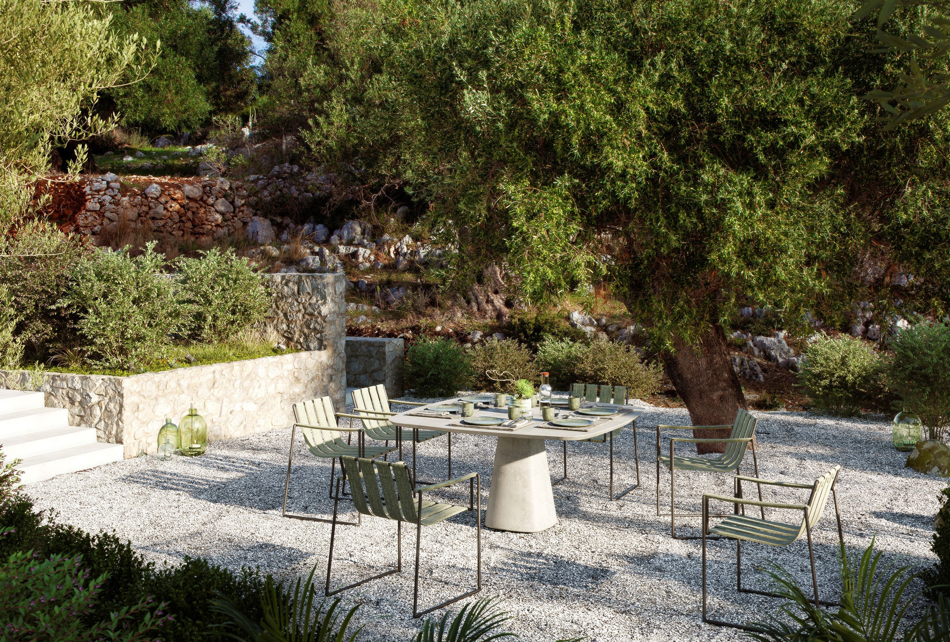 Ткань сани сад стул с подлокотниками Royal Botania Strappy ARCH-00089891 - Вид №5