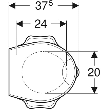 573360000 Сиденье для унитаза детское Geberit Bambini, с опорой, дизайн в виде черепахи Geberit  - Вид №2