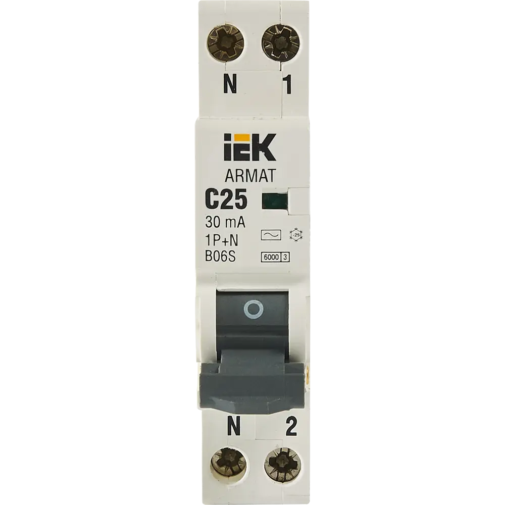 Дифференциальный автомат IEK Armat B06S - защита от короткого замыкания и перегрузок 87762185 STLM-1435123 - Вид №1