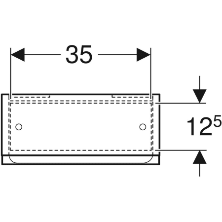 501.920.JK.1 Подвесной шкафчик Geberit Renova Plan с одной дверью Geberit  - Вид №2