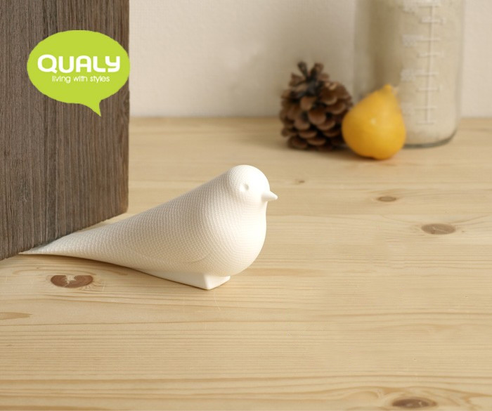 Подпорка для двери белая Dove QUALY  00-3880695 Белый  - Вид №2