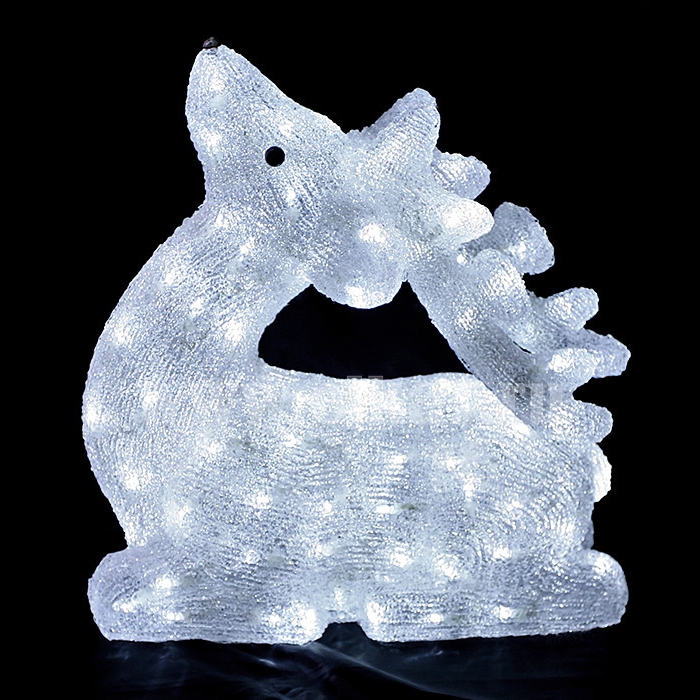 Световая Фигура "Оленёнок Белый" 3D ELKI СВЕТОВЫЕ ФИГУРЫ 017728 Белый  - Вид №1