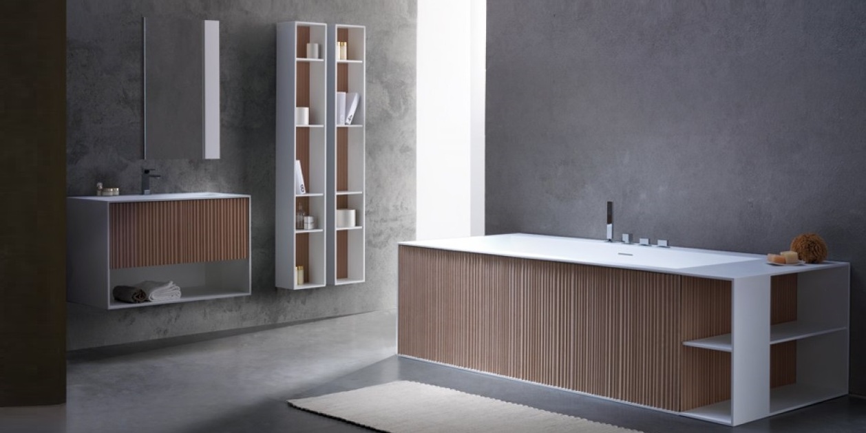 Ванна напольная с панелями Veer 220 см Karolitalia VEERRULE220X100 - Вид №1