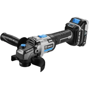 УШМ аккумуляторная бесщеточная Deko DKAG20, 20 В Li-ion 2x3 Ач, 125 мм
