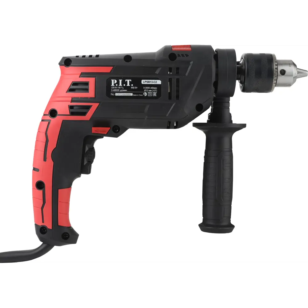 Дрель сетевая ударная P.I.T. LPSB13-C2, 650Вт STLM-2187742 - Вид №9