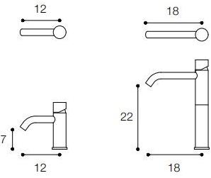 FALPER Смеситель для раковины с одним отверстием из нержавеющей стали Acquifero sun-id-1462365 - Вид №2