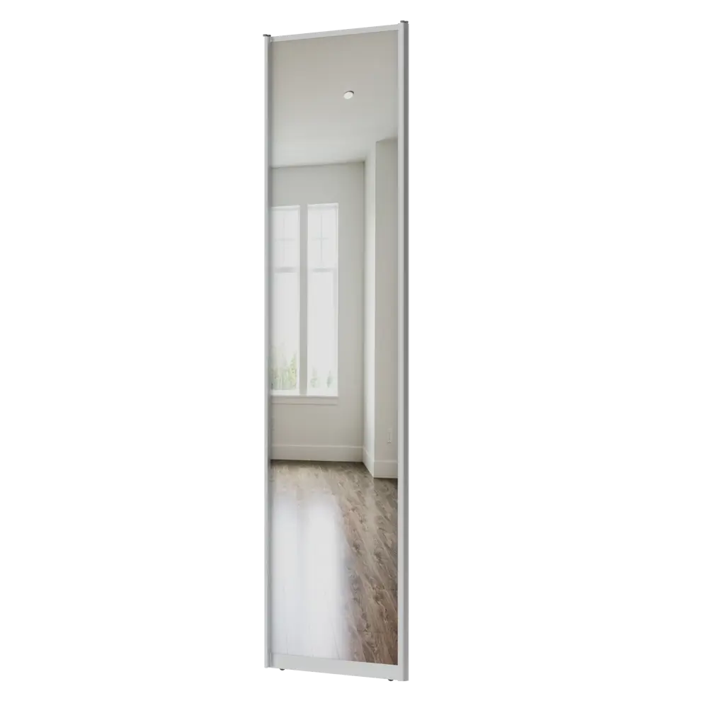 Дверь-купе KONSENSA 244.5x70.4 см с зеркалом профиль матовое серебро STLM-2162257 - Вид №2