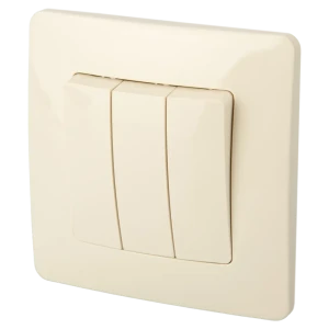 Выключатель SYSTEME ELECTRIC Blanca 3-клавишный бежевый глянцевый 86728925