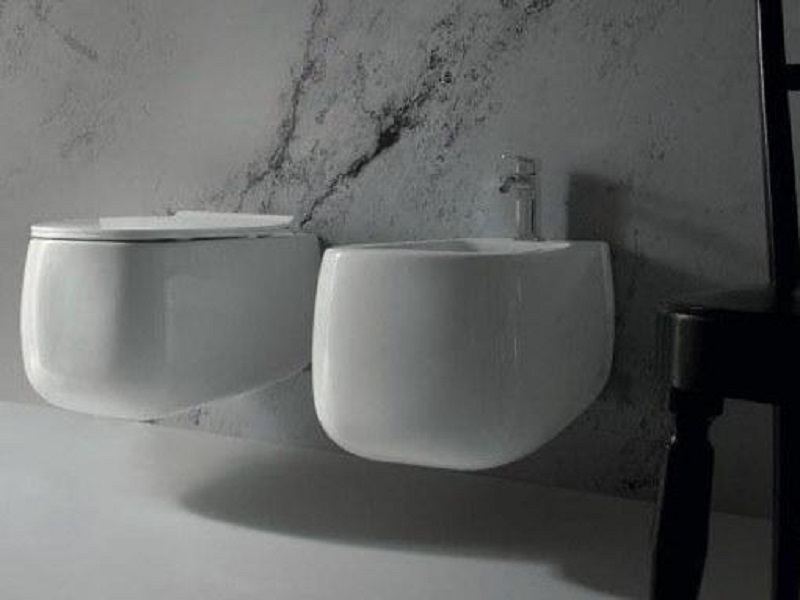 33120101.09 Подвесной унитаз 550х335х450 мм Alice Ceramica Nur безободковый выпуск в стену Белый матовый - Вид №4