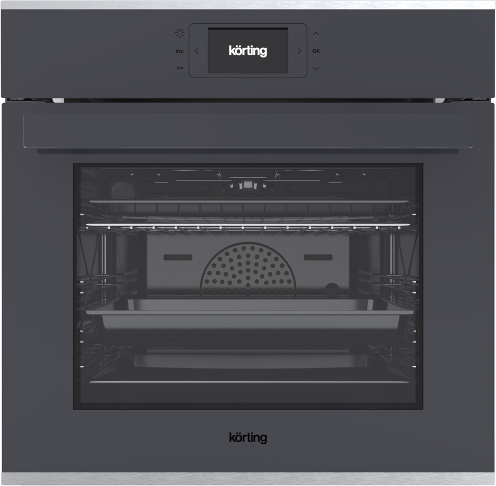 OKB 1131 CSGGr Встраиваемые электрические духовки / электронное сенсорное управление full touchcontrol, электронный таймер отключения и отложенного старта, автопрограммы (книга рецептов), функция “любимые программы”, термощуп, 11 режимов работы, стеклянна Santreyd 