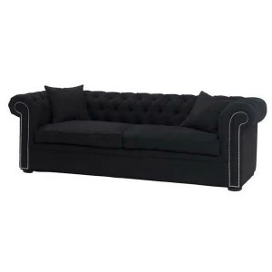 Диван Black Linen прямой черный EICHHOLTZ ДИЗАЙНЕРСКИЕ, WEST END 035254 Черный