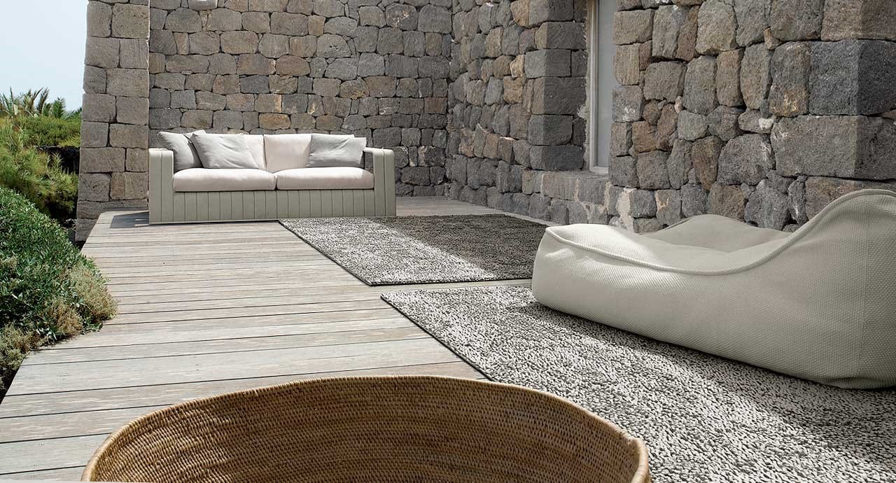 4-местный тканевый садовый диван Paola Lenti рамка ARCH-00016489 - Вид №3