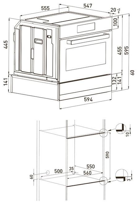 Grundig Комбинированная встраиваемая электрическая духовка  7786689006  - Вид №1