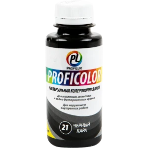 Колеровочная паста Profilux №21 100 гр цвет чёрный